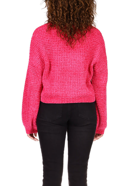 Power Pink Under The Stars Chenille Sweater