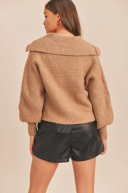 Taupe Settle Down Pullover