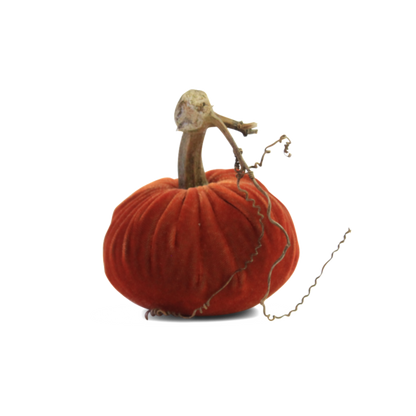 8" Velvet Pumpkin