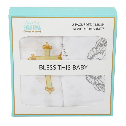 'Bless This Baby'' 2-Pack Swaddle set