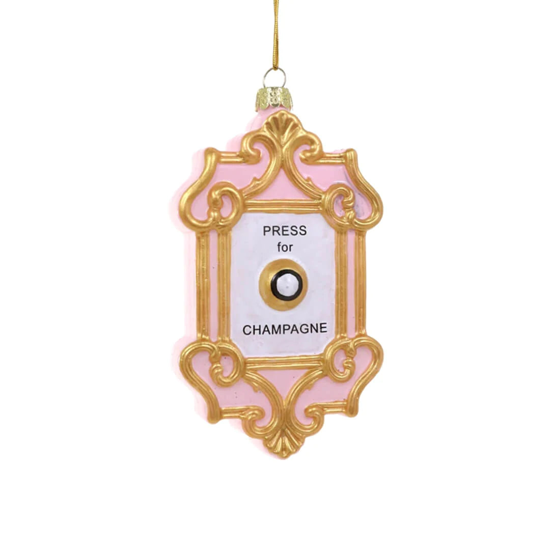 Champagne Button Ornament