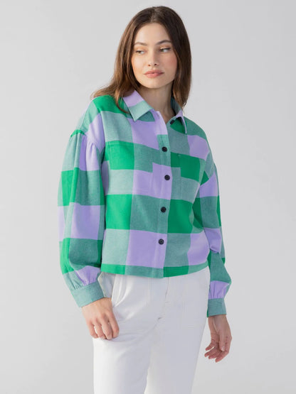 Pine Check Pocket Detail Plaid Shirt