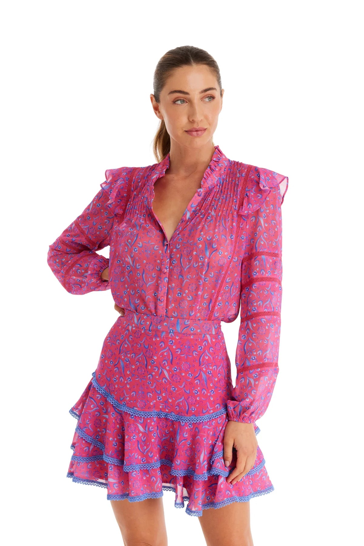 Floral Medallion Sophia Blouse