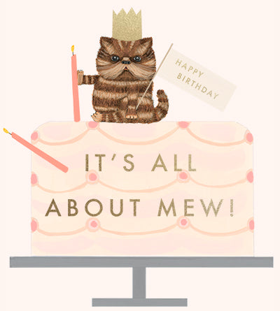 All About Mew Birthday Card