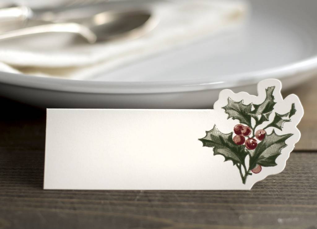 Holly Placecards-Set of 12