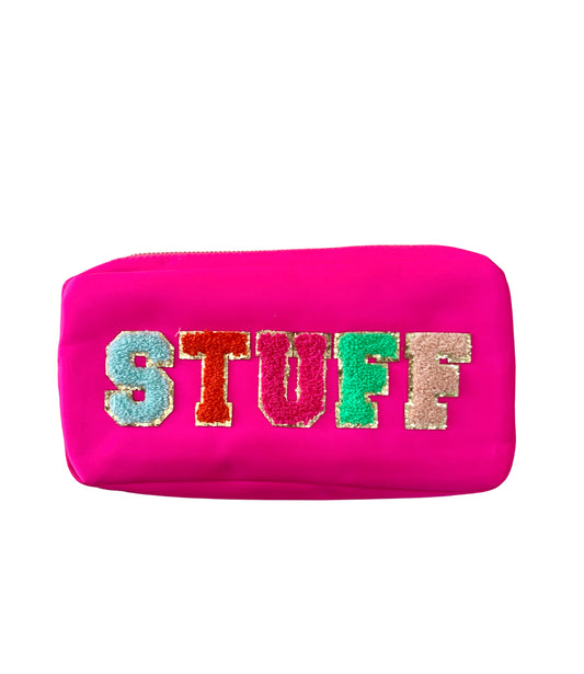 "Stuff" Hot Pink Pouch