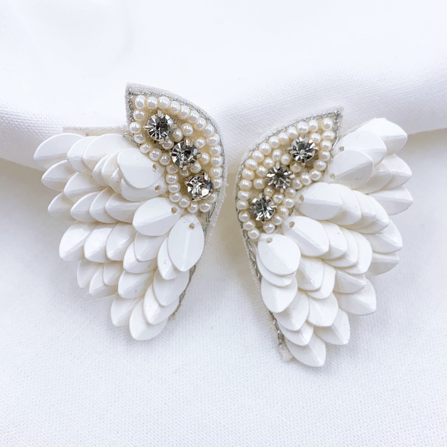 White Angel Earring