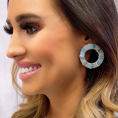 Blue Carmen Earring