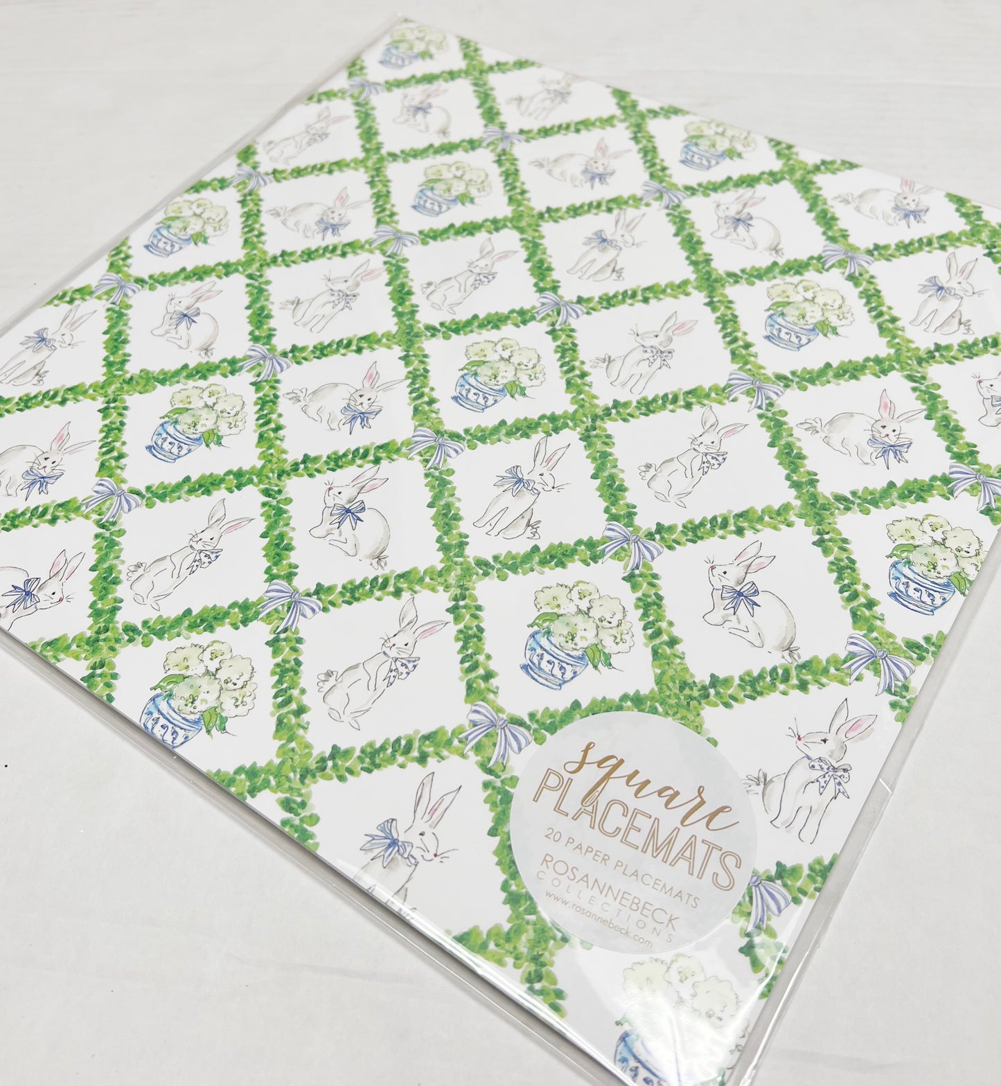 Boxwood Trellis Easter Square Placemats