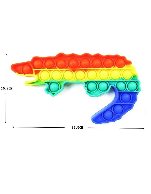 Rainbow Gator Pop It Fidget Toy