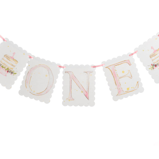 “ONE” Birthday Banner
