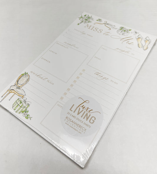 Miss to Mrs Large Luxe Notepad