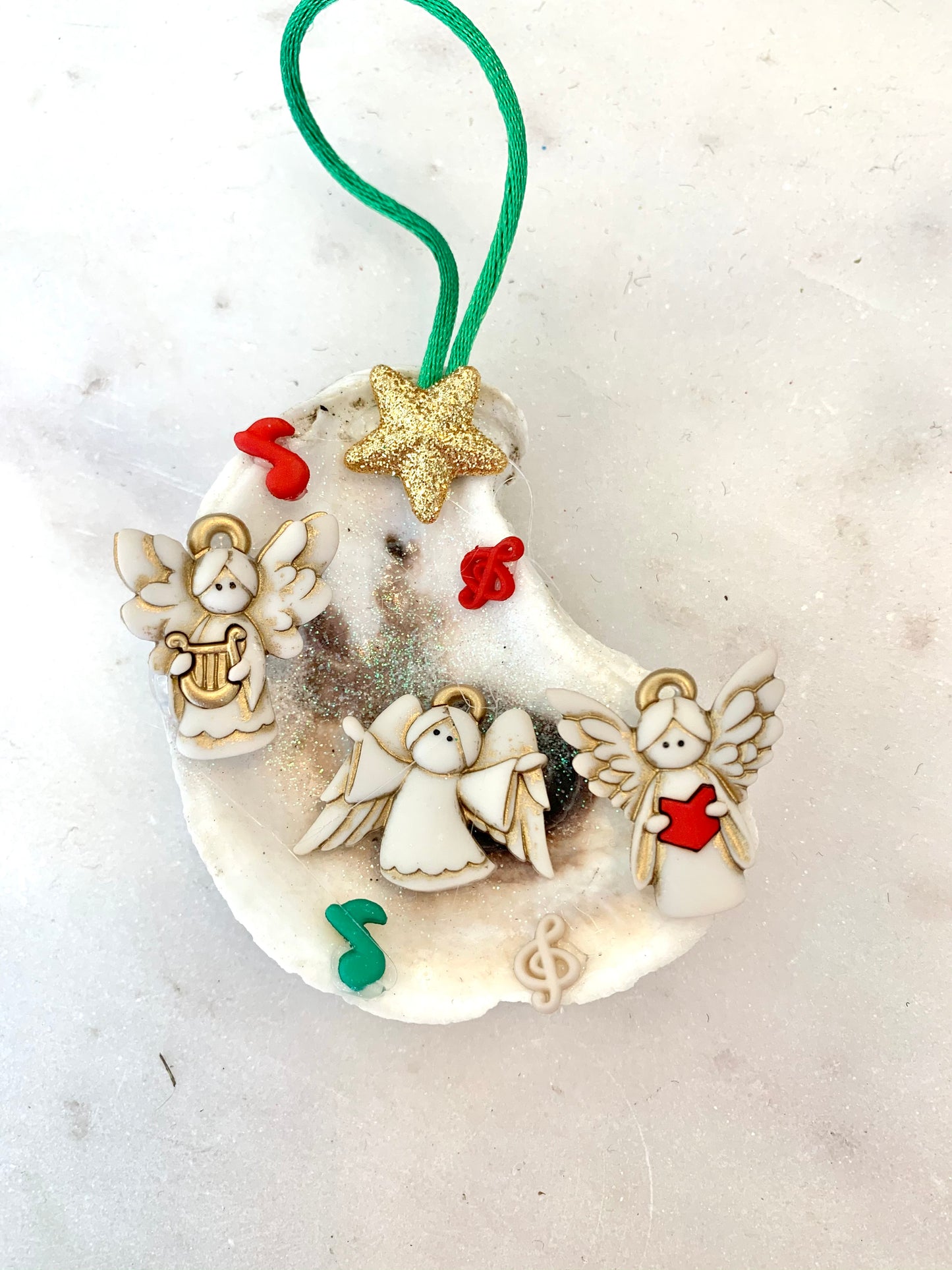 Choir Angels Oyster Ornament
