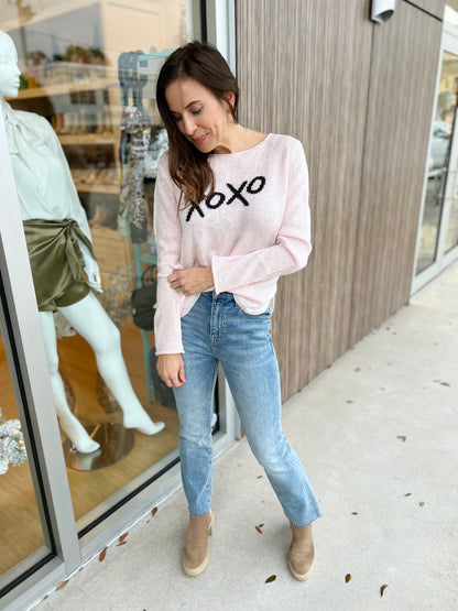 Caprice Pink/Black XOXO Sweater