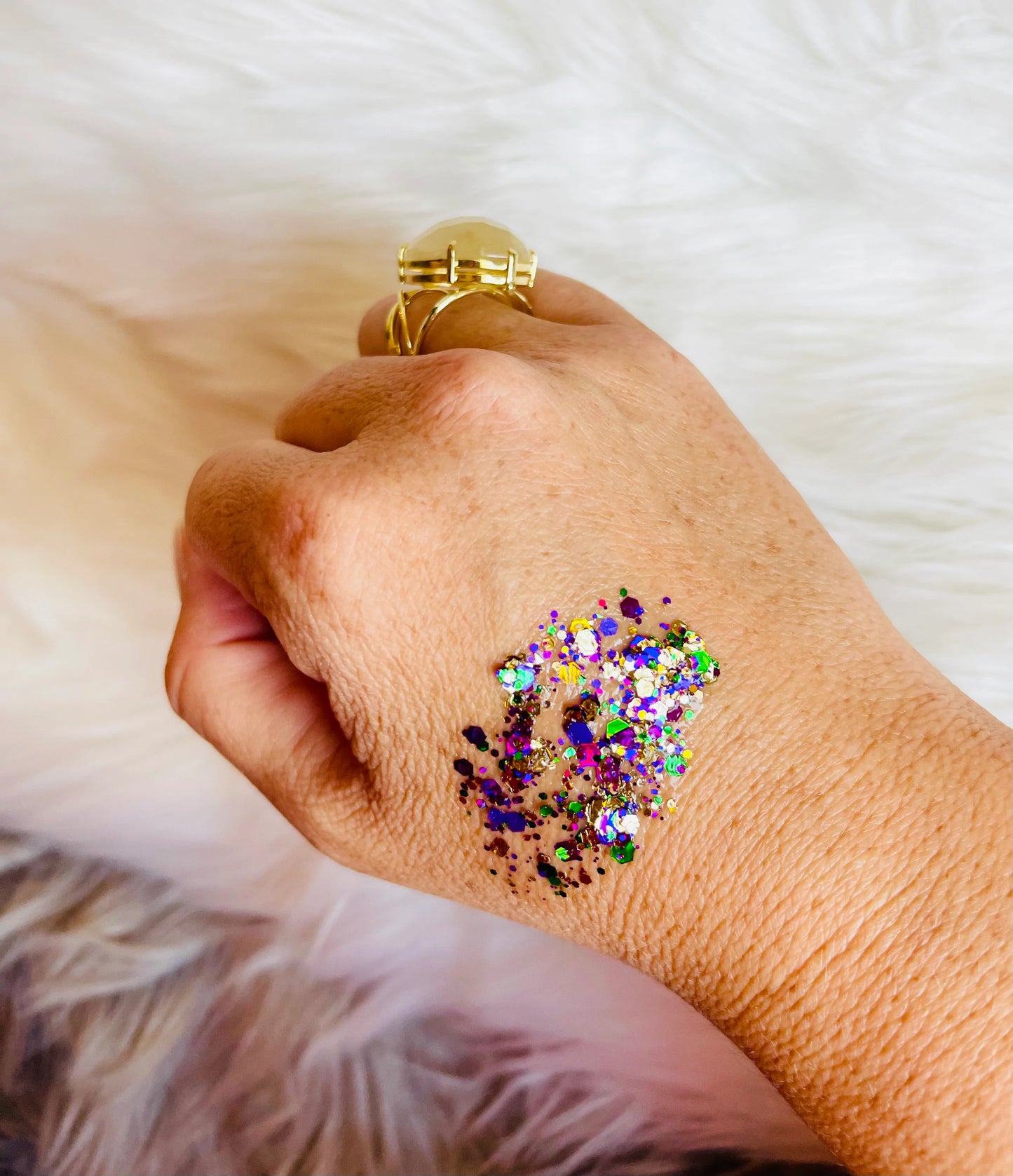 Mardi Gras Glitter Gel