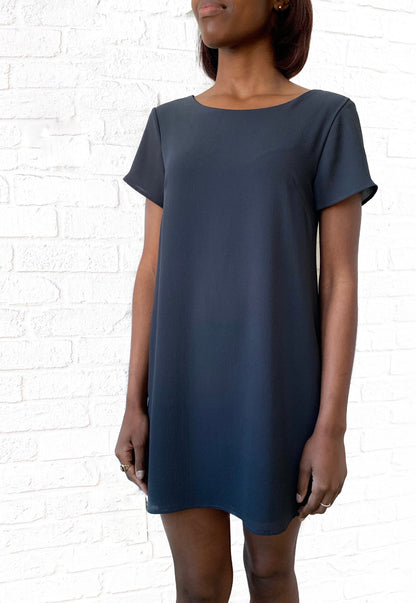 Short Sleeve Charcoal Dress