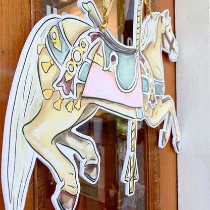 Carousel Flying Horse Door Hanger