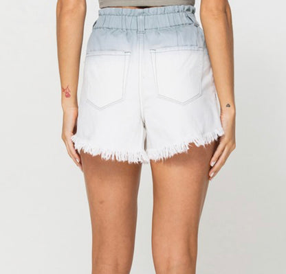 Ashfall Super High Ombre Paperbag Shorts