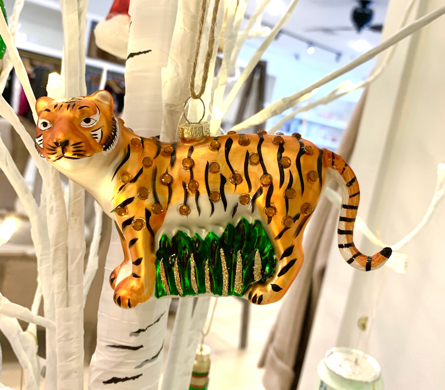 Jeweled Tiger Ornament