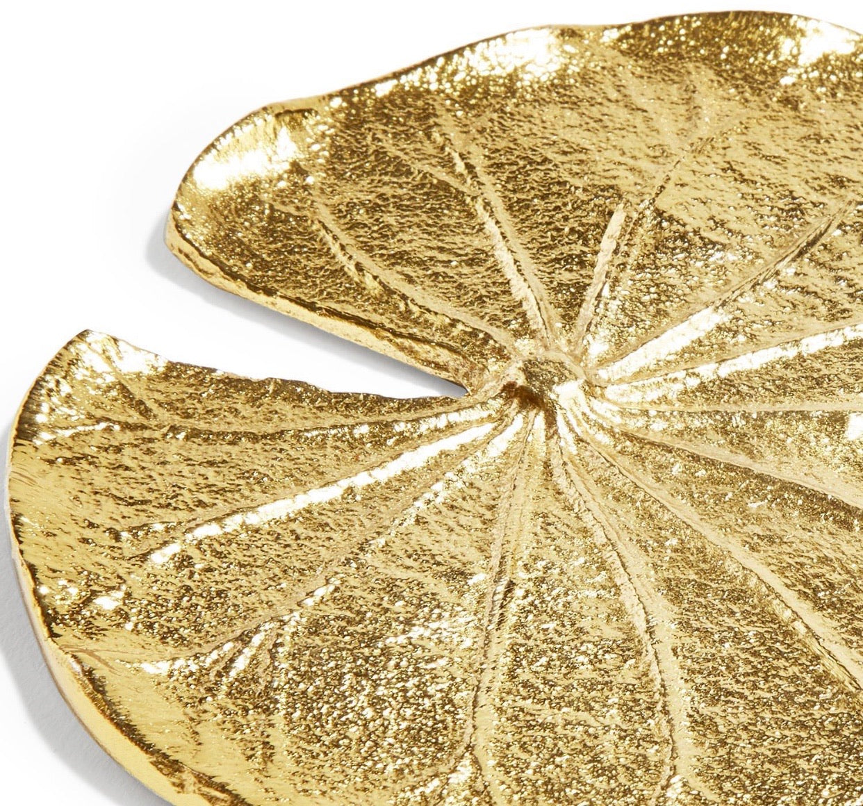 Set of 4 Gold Lily Leaf Coasters