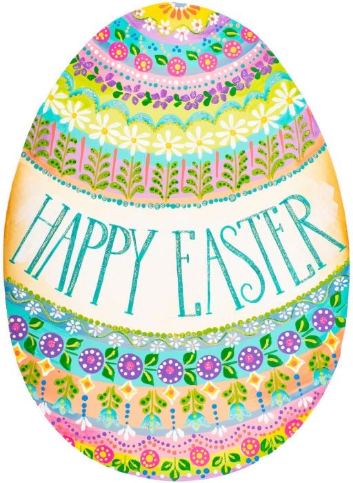 "Happy Easter" Egg Door Hanger/Stake