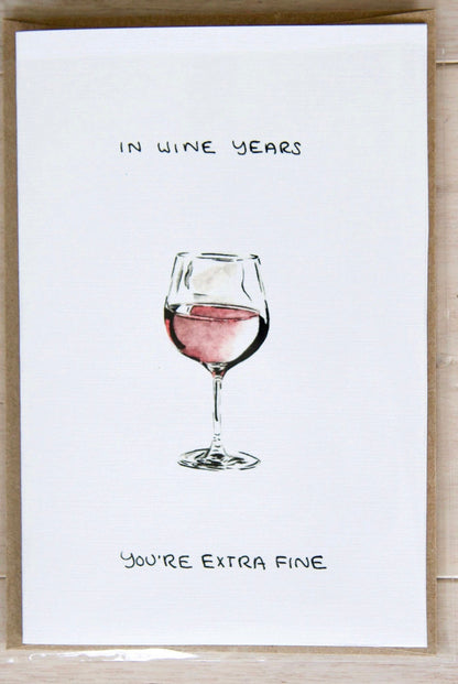 Extra Fine Wine Card
