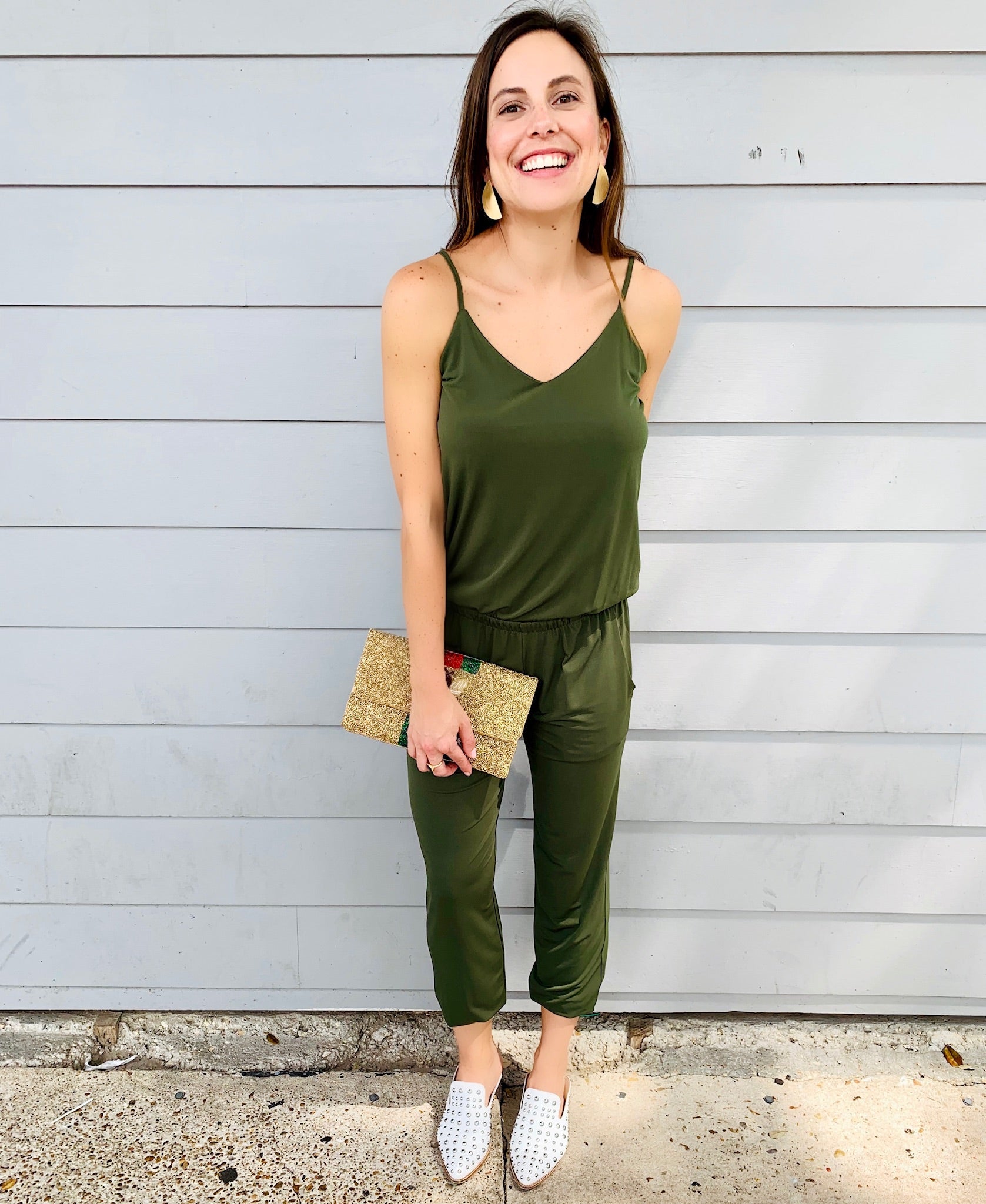 Olive Tank Jogger Jumpsuit – Lucy Rose