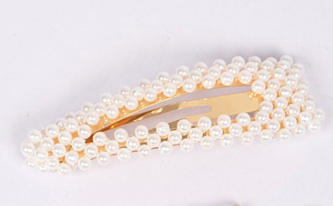 Large Pearl Pointed Hair Clip