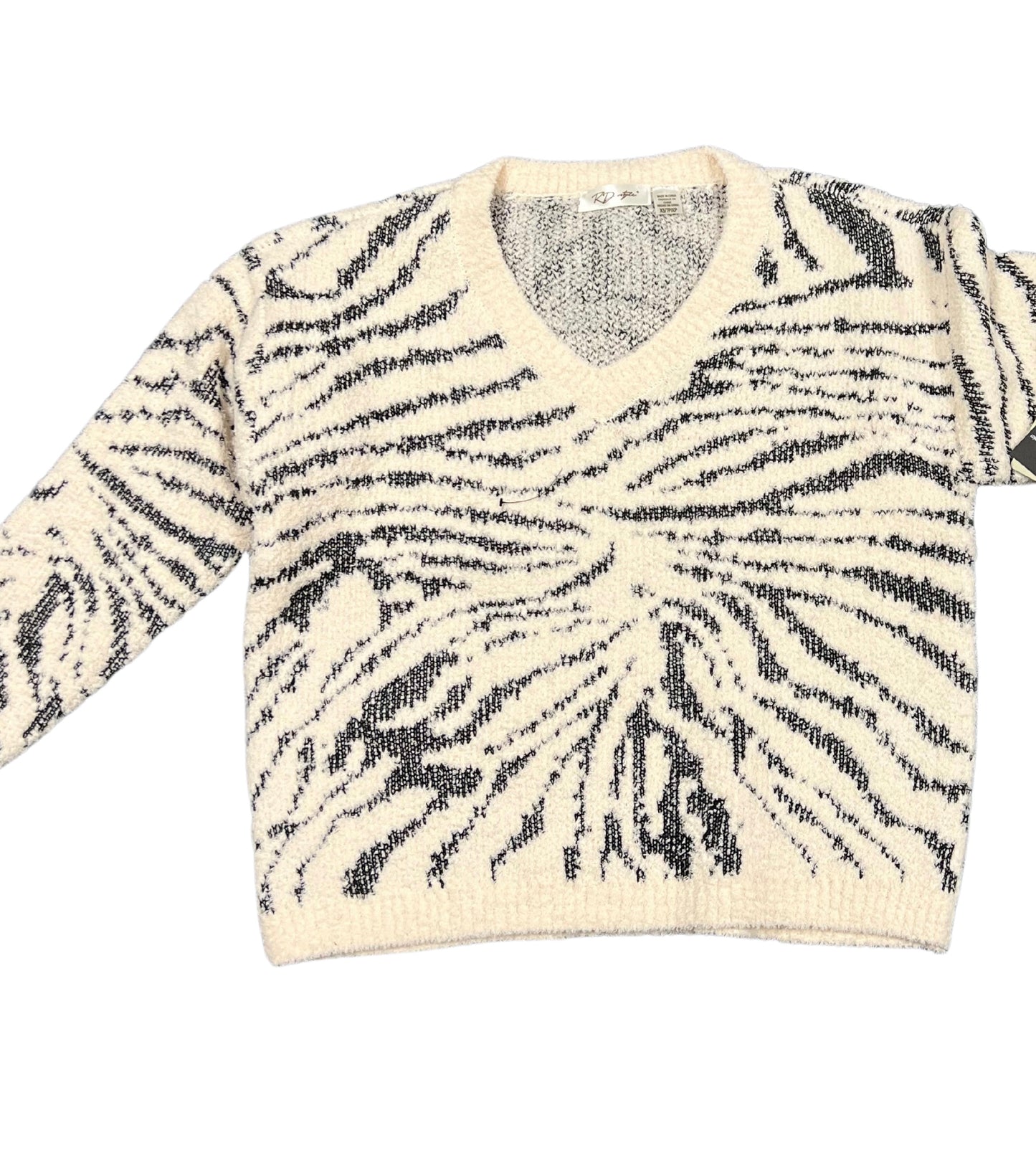 Cream/Black Marlee Shaggy Sweater