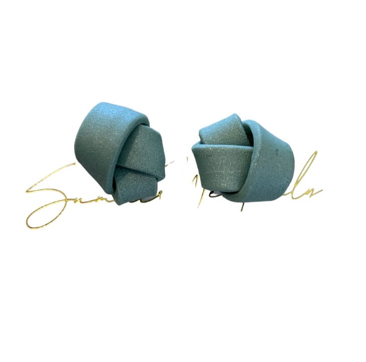 Clay Love Knot Studs