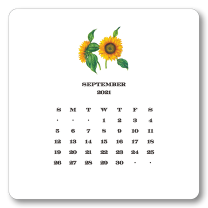 2021 Floral Calendar w/ Easel