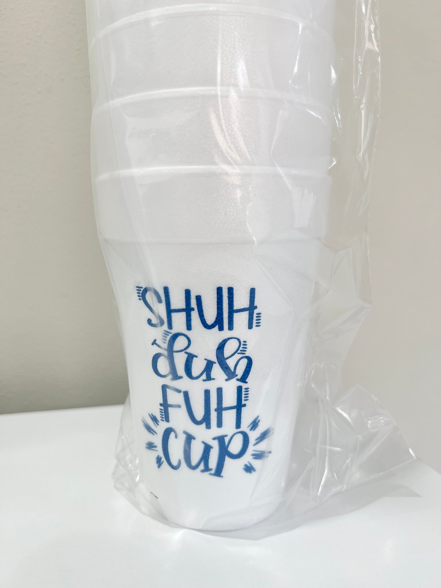 Shuh Duh Fuh Styrofoam Cups Sleeve