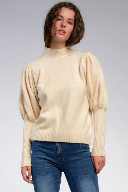 L/S Puff Sleeve Sweater