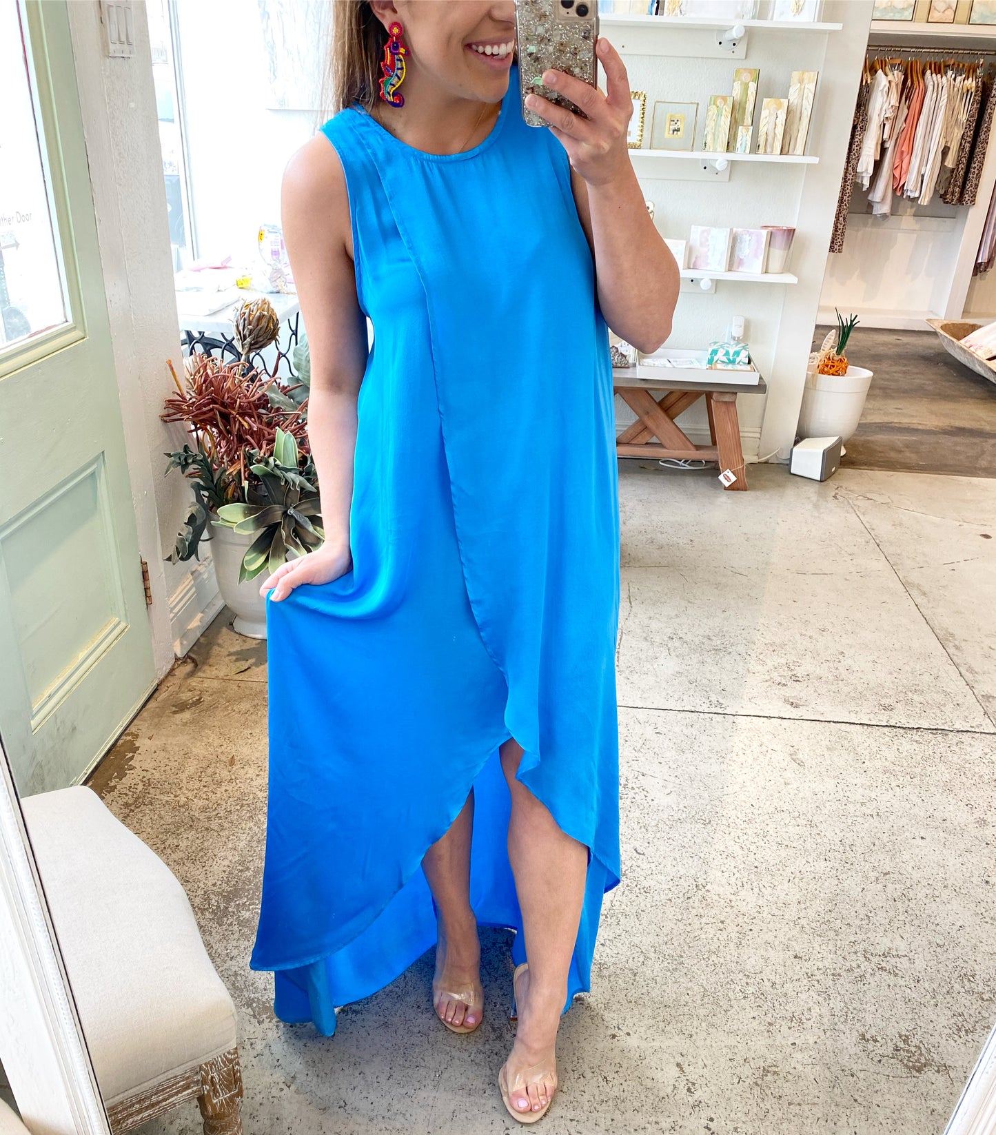 Turquoise Tulip Dress