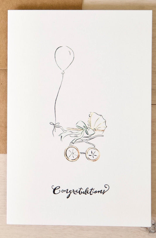 Congrats Stroller Card