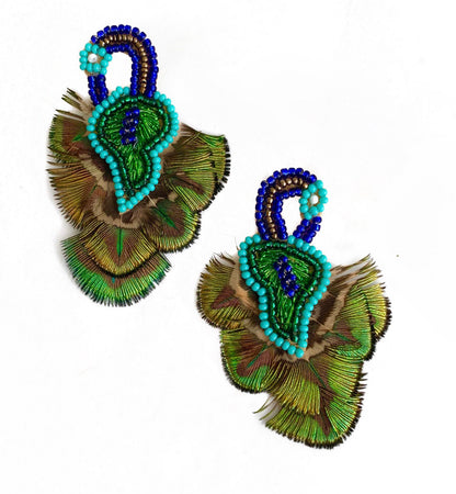 Peacock Earrings