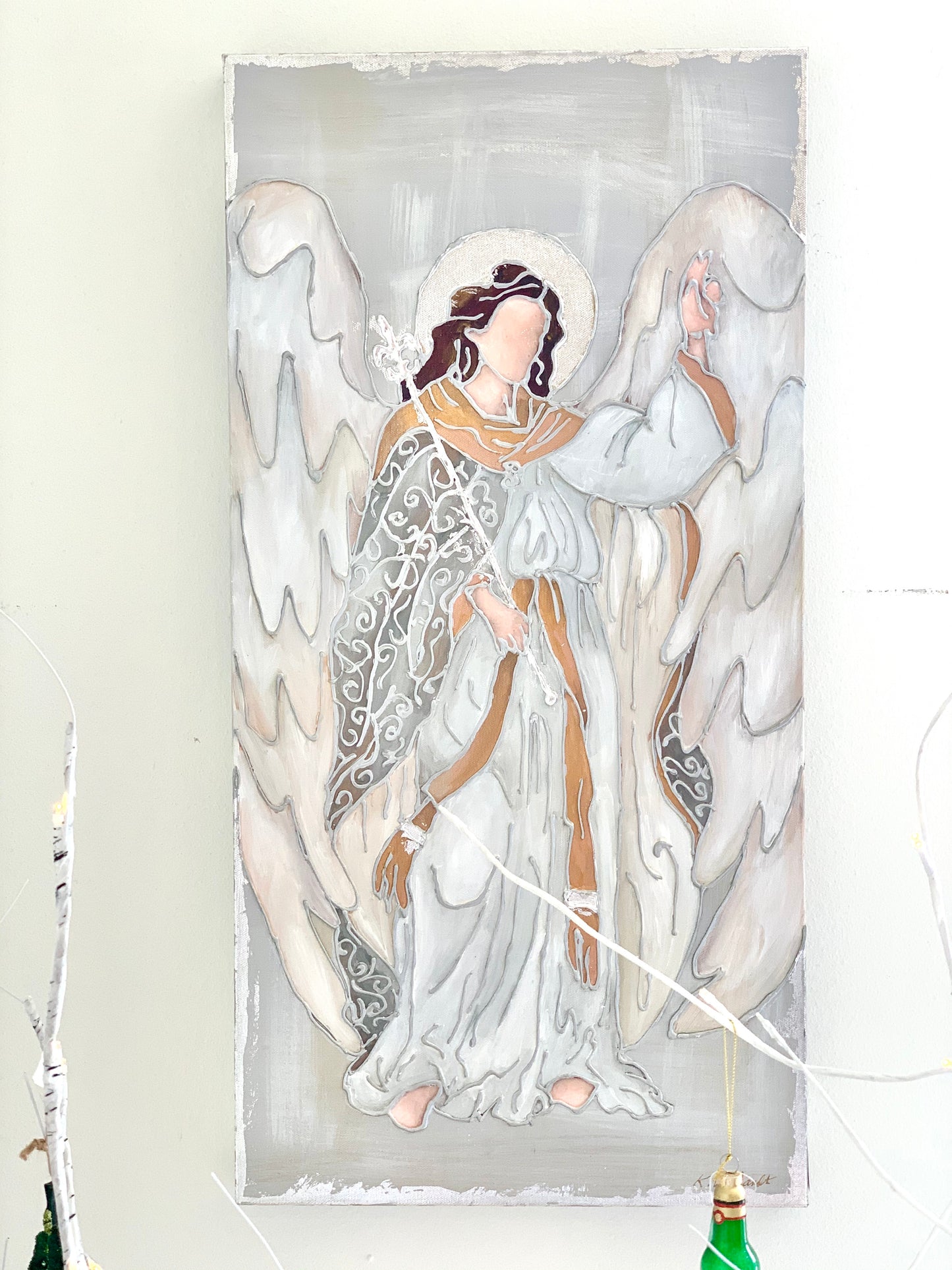 15x30 Silver Guardian Angel of NOLA