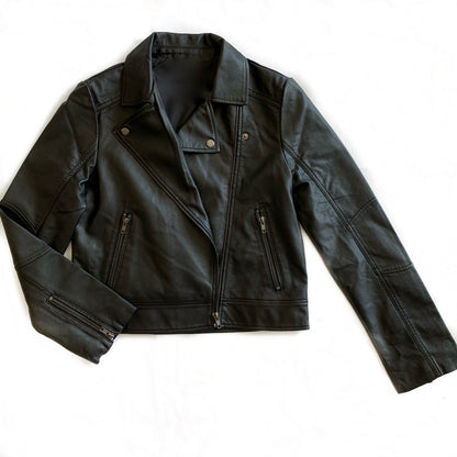 Melody Black Leather Jacket