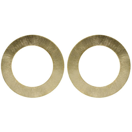 Large Gold Shawn Circle Earring