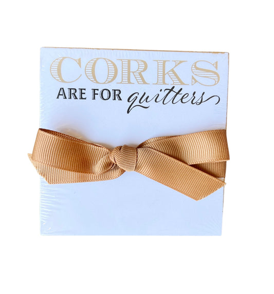 Corks are for Quitters Mini Lux Notepad