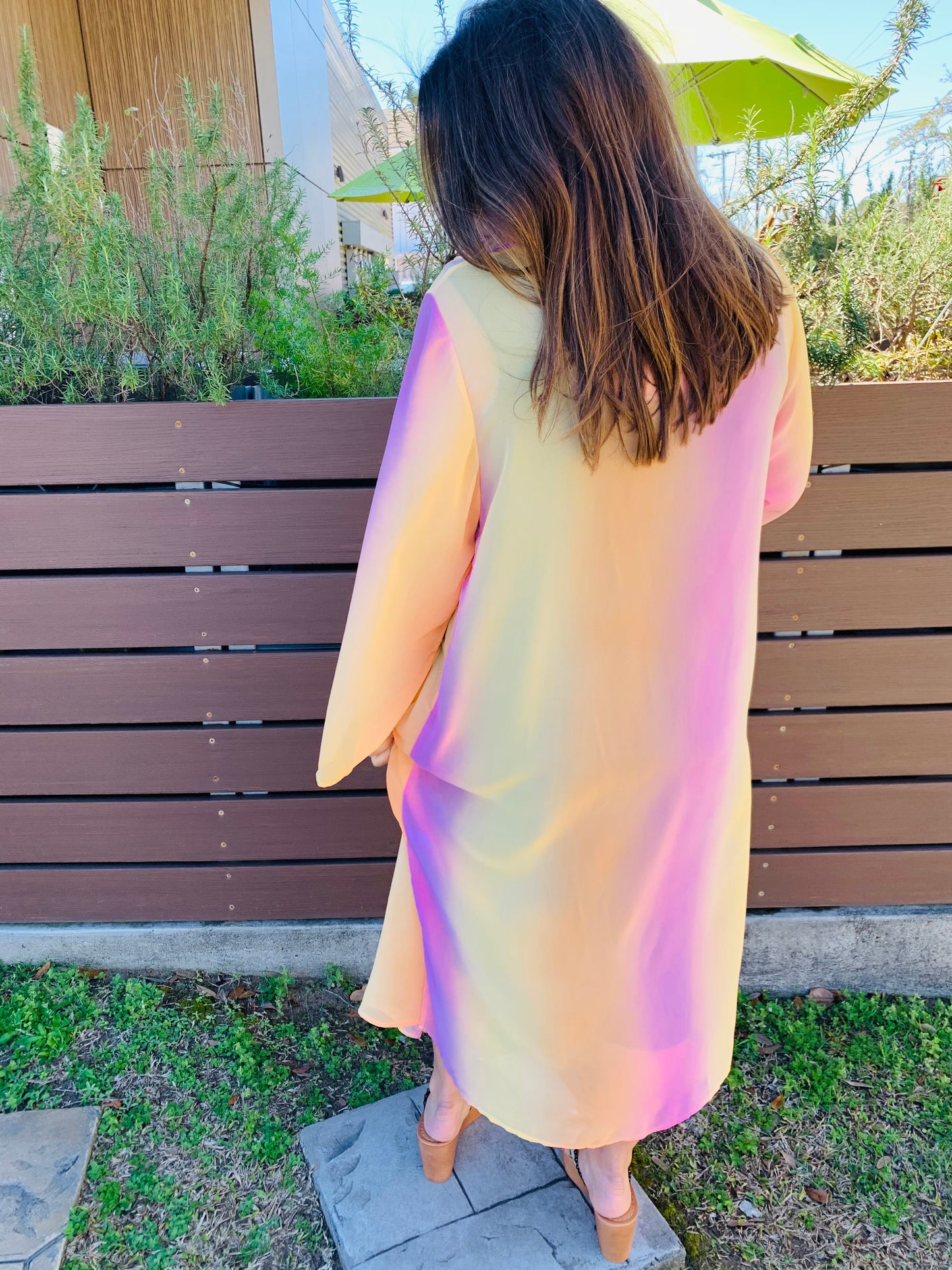 Orange/Pink Ombre Duster