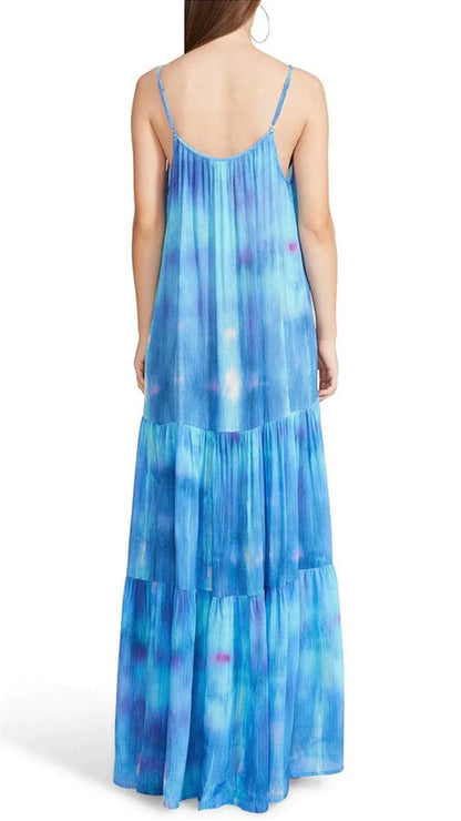 Amparo Blue Water Goddess Maxi Dress