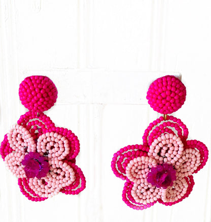 Layered Flower Earrings