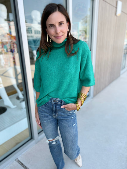 Emerald Elsa T-Neck S/S Sweater
