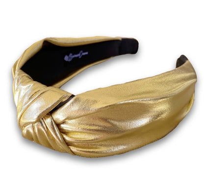 Mardi Gras Gold Knot Headband