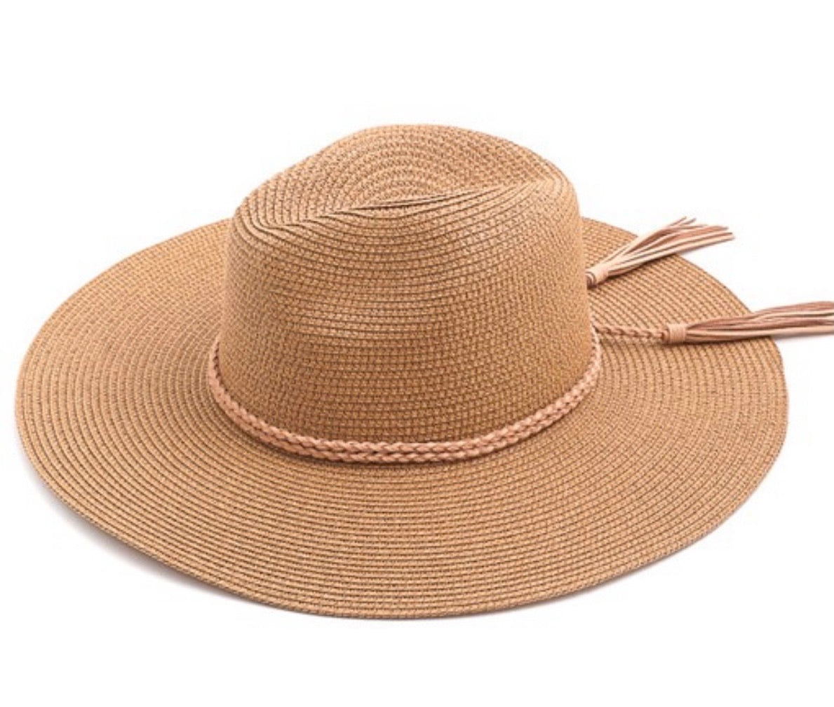 Tan Rope Summer Sun Hat