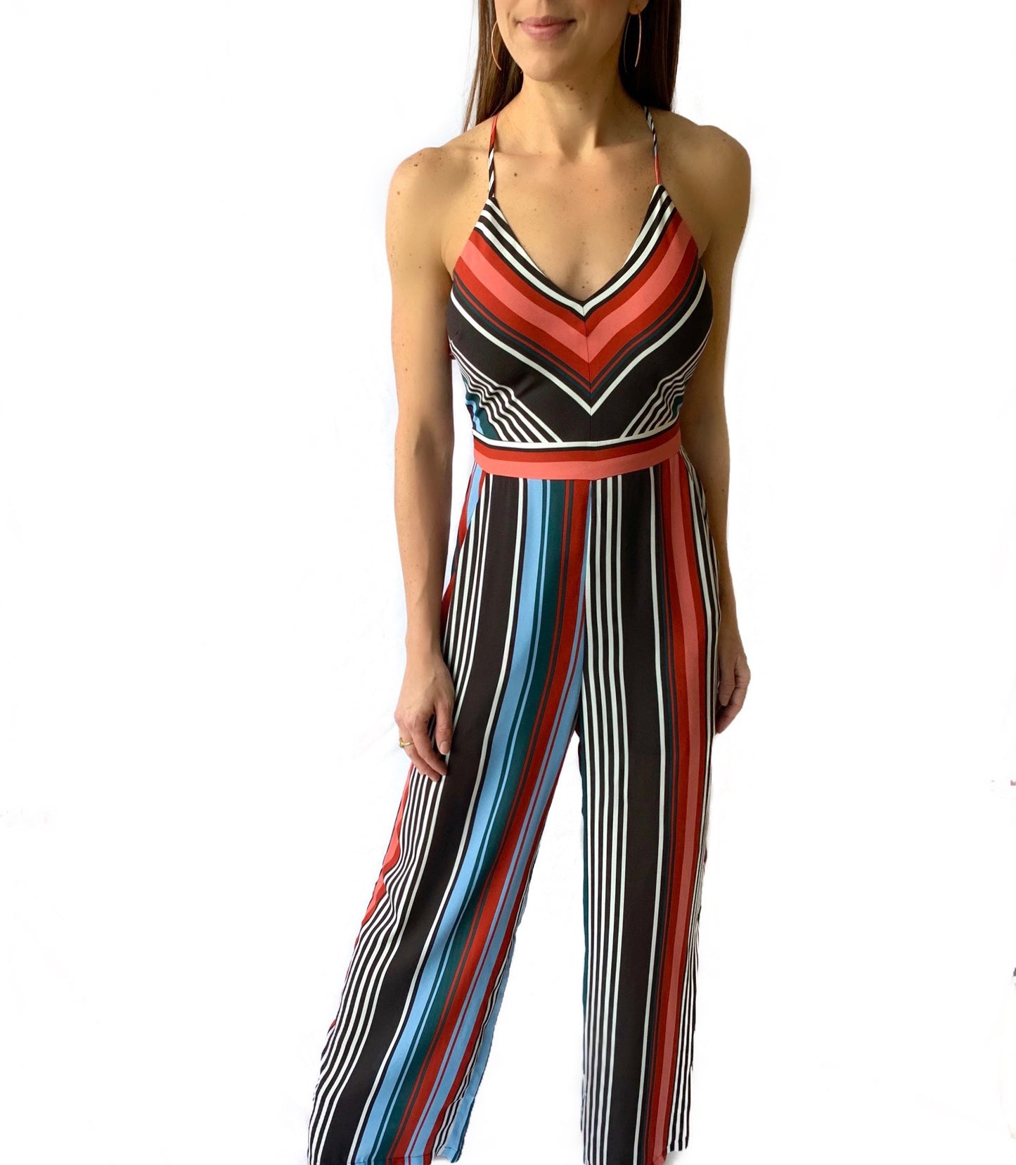 Multi-Stripe Florentine Jumpsuit – Lucy Rose