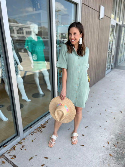 Sage Polly Dress
