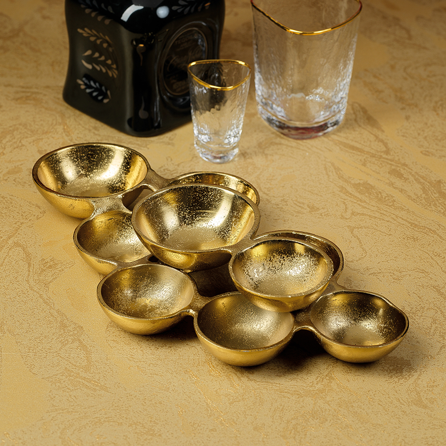 Decorative Gold Small Cluster Bowls