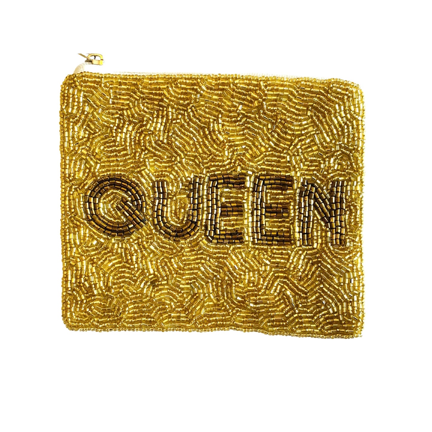 Queen Mini Beaded Pouch